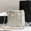 Luksusowe designerskie torby mini worki wiadra torebka duże worki na śmieci skórzane lambinowe kamelia