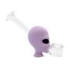 Pipes de tabac de silicone protable en gros de Skull