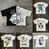 メンズTシャツアメリカングラフィックティーヴィンテージルーズY2Kシャツ高品質のコットンショートスリーブトップトップ