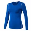 Chemises actives Base Layer Fitness Sport Shirt Femmes sèches rapides Manches longues Gym de gym Jogging Lady T-shirt Trains Trains Clothing White Yoga