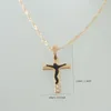 Colares pendentes foromança/ 18 "de onda de água colarcejesus cross cathol