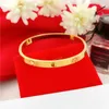 High quality bracelet cartter gift online sale Great Bracelet female screw Gold non fading jewelry with common cart