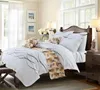 Bedding Sets 48 Egyptian Cotton High Quality 60s Satin Fabric Luxury 5 Star El Set Embroidery Solid Color Printed White