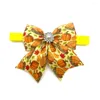 Hondenkleding mode Thanksgiving Pet Bow Tie Fall Cat verzorging accessoires Verstelbare puppy Holiday Bowtie Groothandel