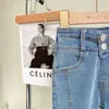 Shorts jeans de mode pour enfants 2024 AUTOMNE NOUVEAU PRODUIT GIRLE RETRO PANTAL CASSET LETTRE GIRLE STOIRE Street Street Cotton Jeansl2405L2405