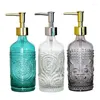 Liquid Soap Dispenser WHYOU 1piece Glass Bottle Hand Washing Emulsion Retro Bathroom Decoration Accessories