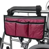 Sacs de rangement accoudoir en fauteuil roulant sac latéral poche portable adapté à la plupart des roues de marche et accessoires d'équipement mobile