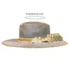 BERETS VINTAGE FEDORA TOP HATTO VICTORIAN AGE LAPINA SHORT BRIM Mago vecchio stile per uomini adulti adulti