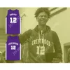 Custom Qualquer nome qualquer equipe Ja Morant 12 Crestwood High School Cavaleiros Purple Basketball Jersey All Stitched Size S-6xl Top Quality