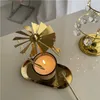 キャンドルホルダースカンジナビアスタイルの香料香料合金ランニングランプ磁気吸引キャンドルスティックトレイウェディングギフト
