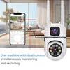 Dual Lens Surveillance Camera 200W 1080P PTZ IP Camera CCTV P2P Pan Network Security Cameras Moniton Tracking Cam Video Surveillance Night Vision