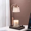 Kandelaars houten basis dimbare luxe elektrische wassmeltlamp slim Europees modern kandelaar middelpunt kerzenhalter home decor