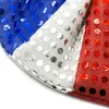 Feestdecoratie 20 stcs Sequin Patriotic Bowknot Hoofdband 4 juli Tie Bow Hairband voor Celebration Parade Independence Day Kerstmis