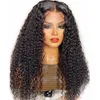 200dnsionS13x4 Kinky Curly Human Hair Wigs Front Lace Human Wig Bandada de cabeça