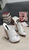 10A En Yüksek Kaliteli Buzağı High Topuklu Sandalet Tasarımcı Kutu Lüks Terlik Moda Tek Açık Renkler Yaz Slipper Larg8493737