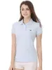 Zum Verkauf Original Mesh 100 Baumwolle Sommer Frauen Kurzarm Polos Shirts Tops Stickerei Fischhemd Tees 240429