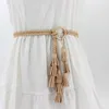 Ceintures Fashion Femmes Couleur solide Tassel Tassel 2024 Boho Girls Tricot à corde fine