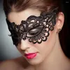 Fournions de fête Masque noir pour femmes en dentelle creuse masquée Boulangers Masques faciaux Princess Prom Props Costume Graduation J9Q7