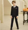 Suits School Children Performance Dance Show Costume Kids Black 007 Piano Party Clothing Set Boys Graduation Ceremony Photograph Suit