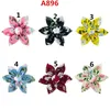 Vestuário para cães 50pcs Big Flower Slide Slide Bowtie Wholesale Pet Charms Reomovable Pets Helfing Supplies for Dogs