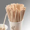 Jednorazowe sztućce Unikalne mieszadły herbaty lekkie łatwe w użyciu w sposób odporny na zużycie drinka drewniana kawa 100pcs