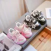 Girls Sneakers Pink Stars Cute Children Fashion Sport Shoes Non-slip Kids Versatile Soft Princess Shoes Drop Boys Shoes 240430