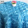 Tableau broder Rosette Flower 3d Cover El Banquet Party Round / Rectangle Tables Décoration Christmas Gift Wedding