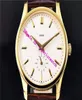 AIF New Calatrava 5196 Luxury Watch Swiss A23J Manual Wicking Mechanical Sapphire Crystal Power Reserve 18K Gold Armbandwatch LeaThe6106724