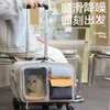 Портативное дышащее корпус для переноски домашних животных с большую авиационную коробку для домашних животных, открытая кошка и собачья багаж.