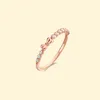 Cluster anneaux 925 Sterling Silver Rose Gold Zircon For Women Luxury Jewelry Promesse Engagement Wedding in Ring Free Livrot