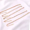 Bracelets de charme 5 PCs/Definir Corrente de Link para Mulheres de Link para Mulheres Meninas Menina de Moda de Moda de Pulseira 2023 Jóias de Drop Delt Dhj8c