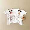 Kledingsets Summer Boys Clothing Set Organic Cotton Ice T-Shirt Baby Girls Clothing Set Childrens T-Shirt+Shorts Pasgeboren Babyl2405