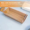 Ta ut containrar 20 PCS Box Storage Cupcake Boxes Food Chocolate Kraft Paper Sandwich