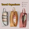 Sacs de rangement Organisateurs d'emballage de voyage portables polyvalents avec fermeture à glissière pour chaussettes Cosmetics Sundries