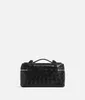 Designer Womens Botega Bang Bang Black Vanity Case Makeup Makeup Makeup Sac Cowhide tissage Crossbody Handheld Womens Bag