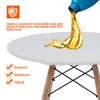 Table Cloth Transparent Pvc Oil Proof Tablecloth Game Covers Round Plastic Outdoor Stylish Party Use Protective Practical