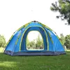 Tentes et abris 6-8 personnes camping tente automatique tende extérieure étanche UV résistante 2 portes 4 fenêtres grand espace de famille de famille yurt tenteq240511