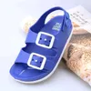 Sandali Summer Boys in pelle sandali scarpe baby piatto per bambini sport morbidi sandali casual anti-slip per bambini 1-4 anni vecchio240510