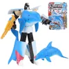 Childrens Toy Transformer Robot Electronic Smart Pet Intelligent Shark Ocean Anime Figurine Gift for Kids Drop 240508