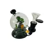 Arbre rose vert arbre perc verre bangs bubbler hookahs recycler dab grée pipes à eau avec un tabac de 14 mm