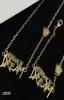 Классика моды Классические красочные буквы подвески женского браслетного ожерелья серьги с серьгими наборы латунов с бриллиантами мечты дамы дизайнерские ювелирные изделия MS12 -S87782883