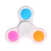 Anti-stress tournant nouveauté push bubble pop keychain fidget spinner compreindre le jouet sensoriel adulte