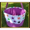 Polka Easter Kids Canvas Bucket Pumpkin Dot Trick or Treat Candy Handbag Party Decoration Halloween Basket SS1203 Décation