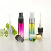 Gradient de couleur 10 ml bouteilles de pulvérisateur de pompe à brume fine conçue pour les huiles essentielles Perfumes PODUCTES PODUCTES AROMATHERAPY BOTTLES CWB UESK