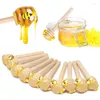 Spoon 10 pezzi di legno in legno in finta legno di miele di miele con mini decorazioni per decorazioni da cucina miscela di miscelazione del cucchiaio.