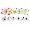 Décoration de fête 12pcs Hawaii Hawaiian Plumeria Clips de fleur de mariée Coiffure de plage de mariage pour les femmes Mariages de filles Parties