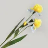 Decorative Flowers Iris Artificial For Home Decoration Wedding Supplies Bride Holding Fake Flower Simulation Bonsai