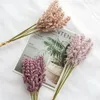 Fiori decorativi 6 pezzi Orecchie di grano di lavanda simulazione artificiale Decorazione per la casa di mais decorazioni di schiuma finta accessori per matrimoni