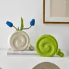 Vazen lollyop vorm vaas schattig decor keramische ambachten aanrecht bloem pot moderne decoratieve woonkamer slaapkamer decoratie