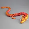3D Printed Fidget Dragon 30cm Figures Decor Toy Stress Relief Multi-Jointed Movable Hand-held Articulated Dragon Toy for Home Car Office Tabletop Ornament 086